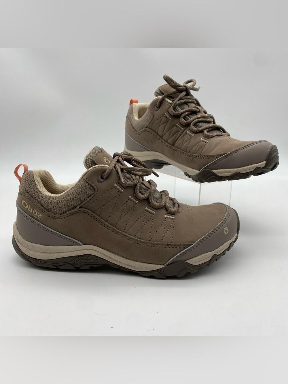 Oboz Womens Size 8 Ousel Low B-Dry Waterproof Hiking Shoes Cinder Stone Outdoors
